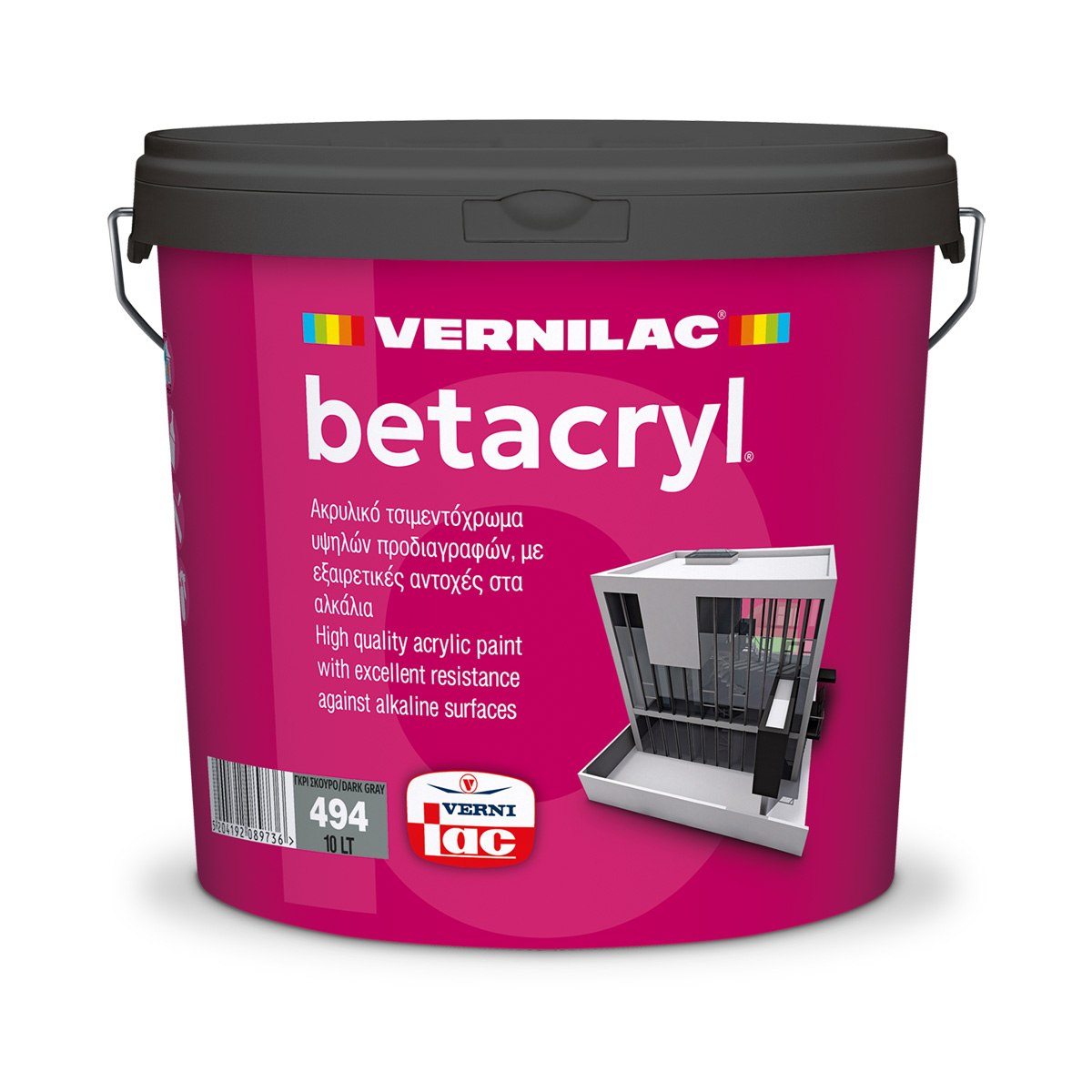 BETACRYL 10 lt - DARK GRAY_NEW_1200x1200 Betacryl - Image 1